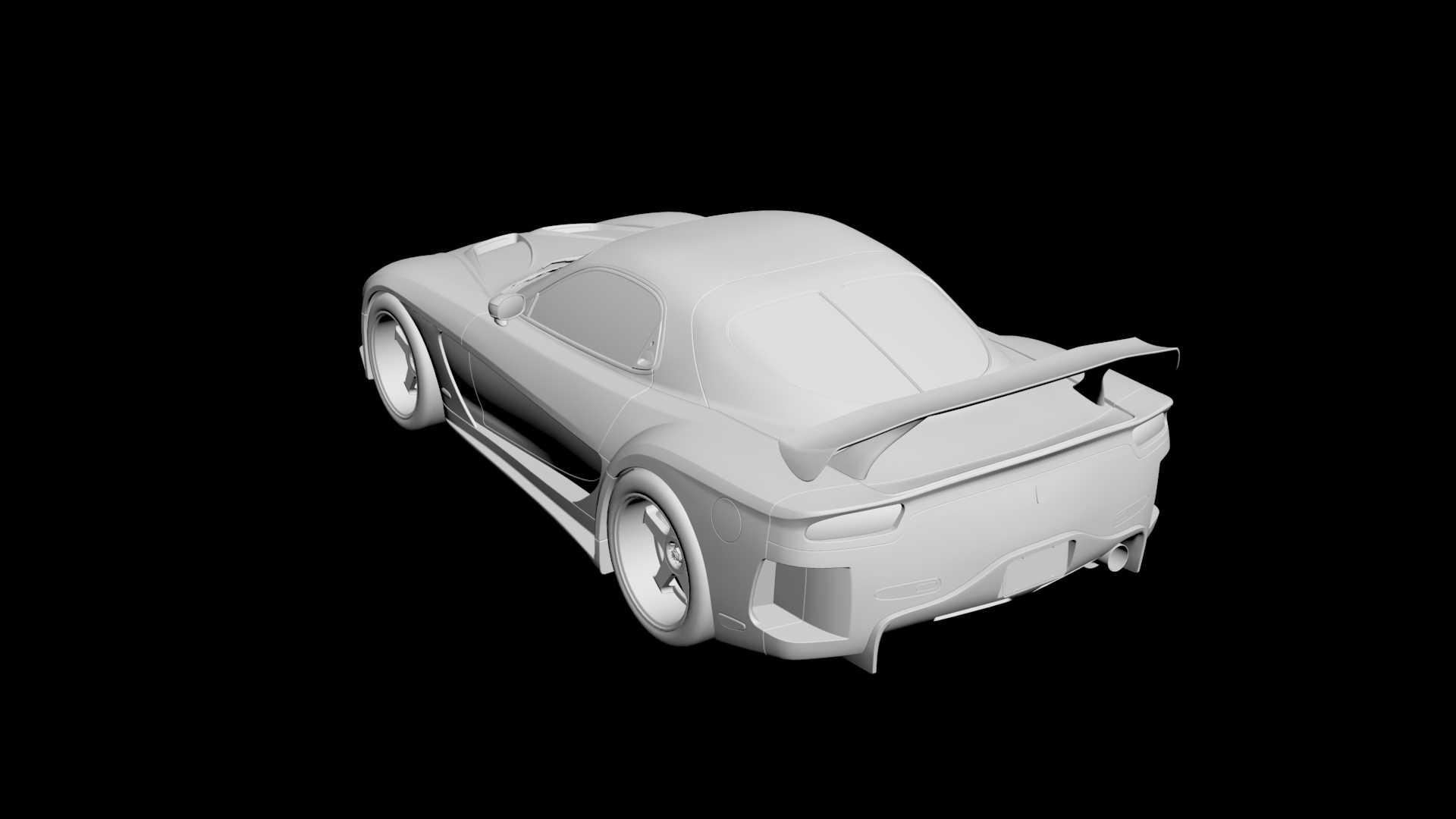 Mazda RX7 VeilSide Fortune replica kit car body kit 3D model 3D